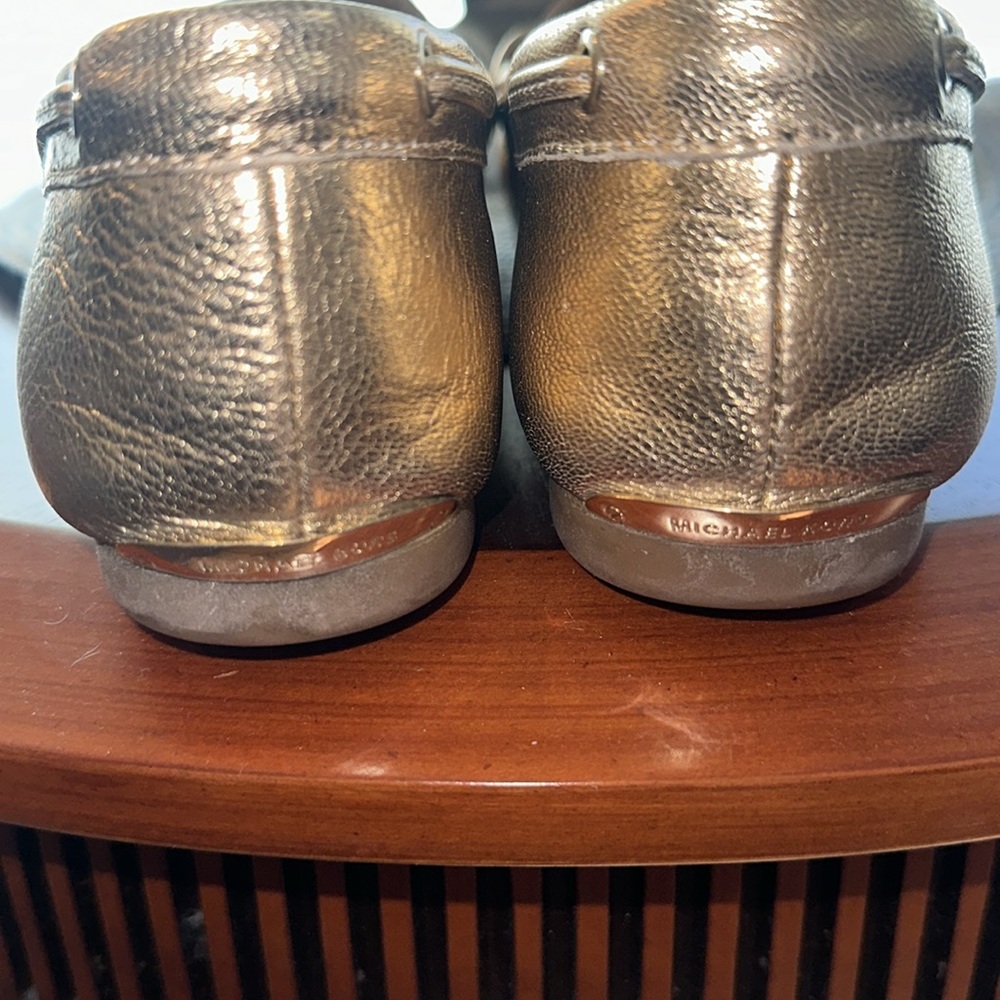 Michael Kors Gold Loafers - Picture 12 of 16
